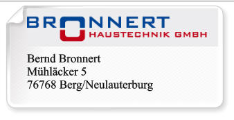 Bernd Bronnert Mhlcker 5 76768 Berg/Neulauterburg